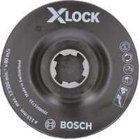 Bosch SCM Stützteller mit Mittelstift X-LOCK Durchmesser: 115 mm, Schwarz - Bild 1