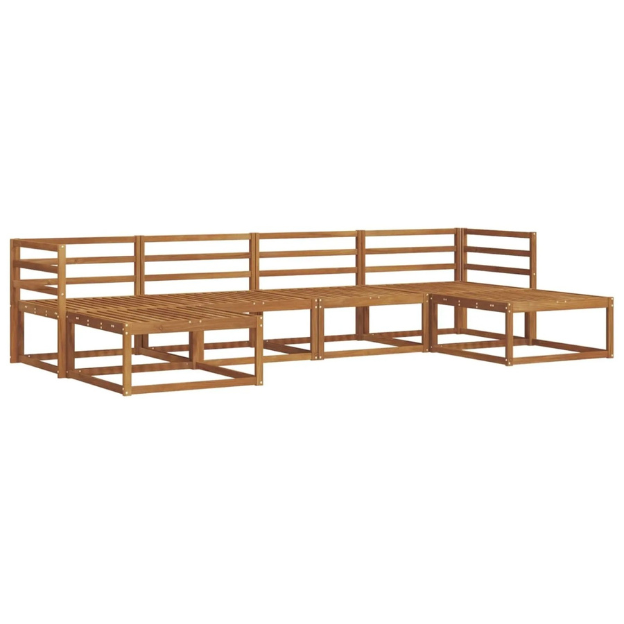 vidaXL Outdoor-Sofagarnitur 6-teilig aus Massivholz Akazie in Braun - Bild 2