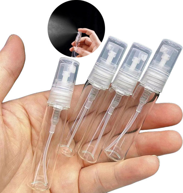 HNKMP Mini Parfüm Glasflasche, leere Kosmetikflasche, Probe Reagenzglas - Bild 1