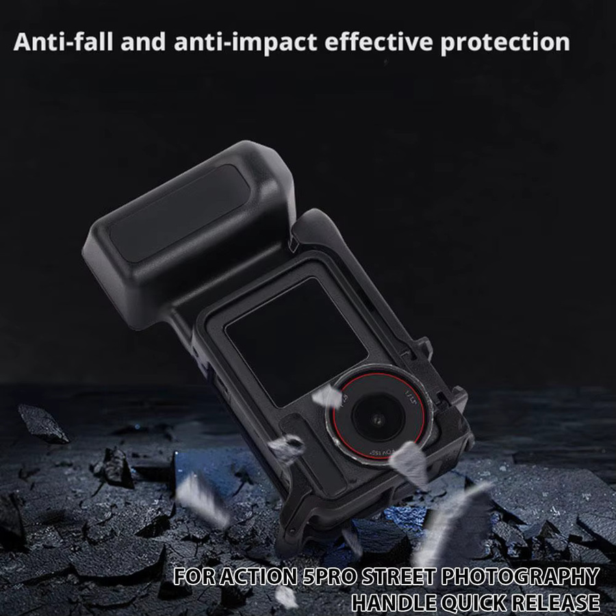 DJI Street Grip Kit Käfig mit Seiten-Griff und Quick Release Halterung für Osmo Action 5 Pro, 4 und 3 in Schwarz - Bild 5