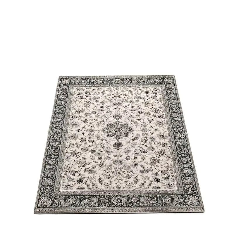 RAKKS Retro-Samt-Teppich mit orientalischem Design, rutschfester Teppich für Wohnzimmer, Schlafzimmer, Küche und Flur - Bild 2