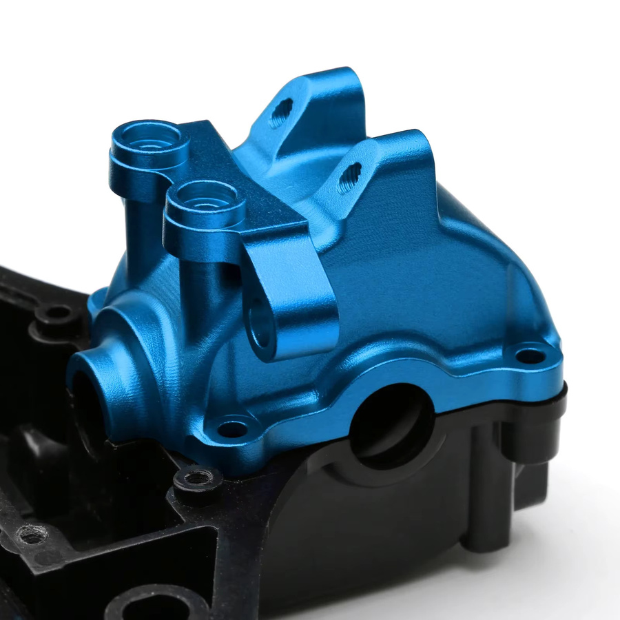 Tamiya Metall Getriebe Gehäuse, Blau, 1:10, Zubehör - Bild 2