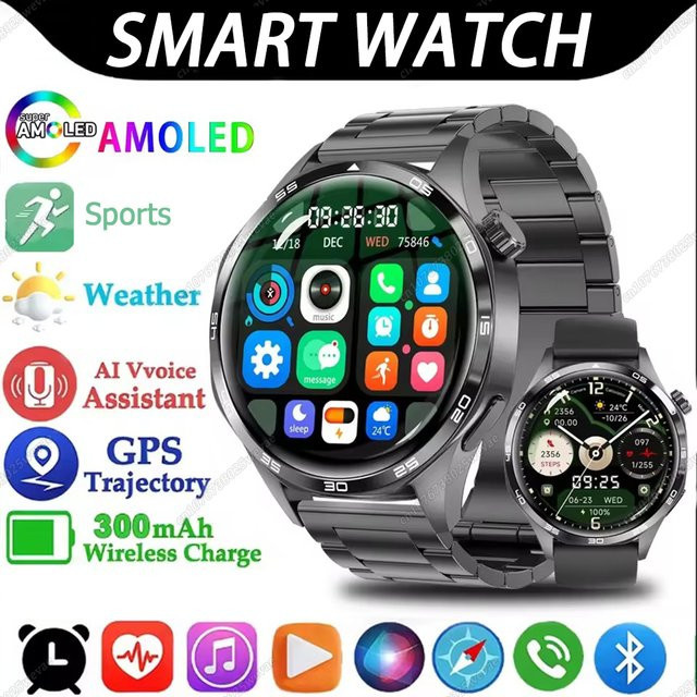 Ola Esporte Smartwatch für Damen und Herren in Silber mit HD-Display, Bluetooth-Anruffunktion und Gesundheitsüberwachung, kompatibel mit Android und iOS - Bild 1