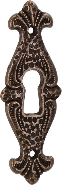 Siro Schlüsselzierschild 365 Vintage in Messing Antik Gold mit Schraube, Länge: 4,7 cm - Bild 1