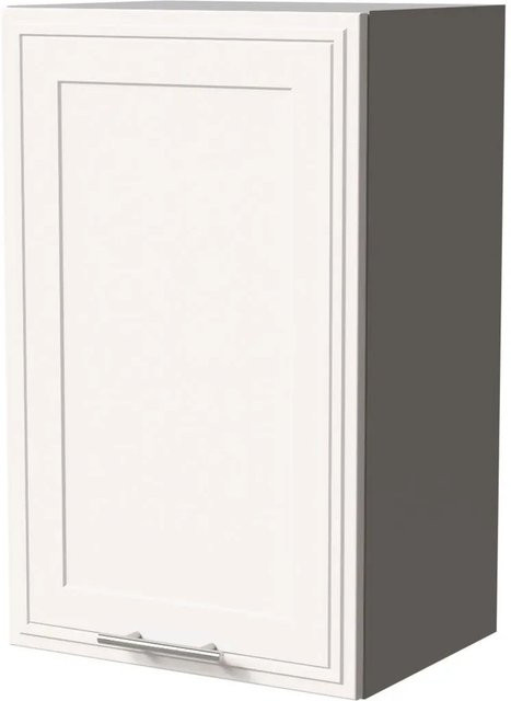 Feldmann-Wohnen Hängeschrank Salo W2 Küchenschrank in Grau und Weiß Matt mit Kassettenoptik, B/T/H: 45 x 32,5 x 72 cm - Bild 1