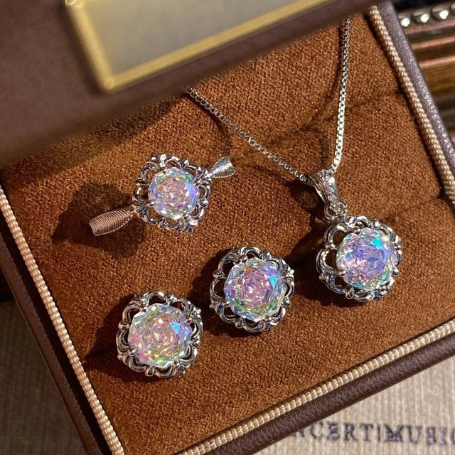 yiwanwan Schmuckset 925 Silber, Diamant, Damen - Bild 1
