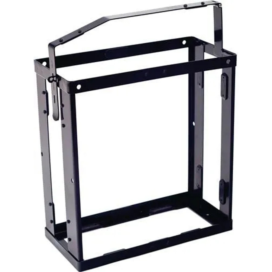 Valpro Kanisterhalterung aus Stahl in Schwarz B: 18,5 cm, H: 50,0 cm, T: 3,3 cm - Bild 2