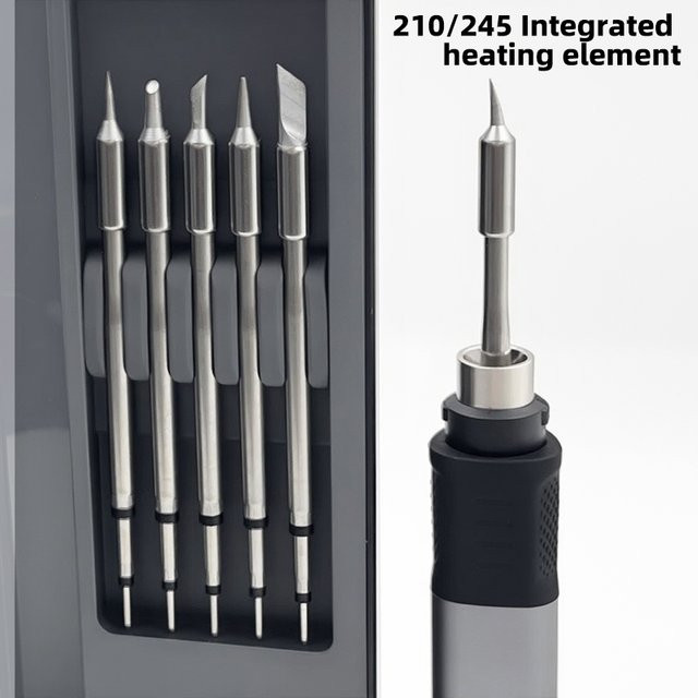 FNIRSI HS-02 Serie Original Press-on Tip für Lötkolbenstation in Silber - Bild 1