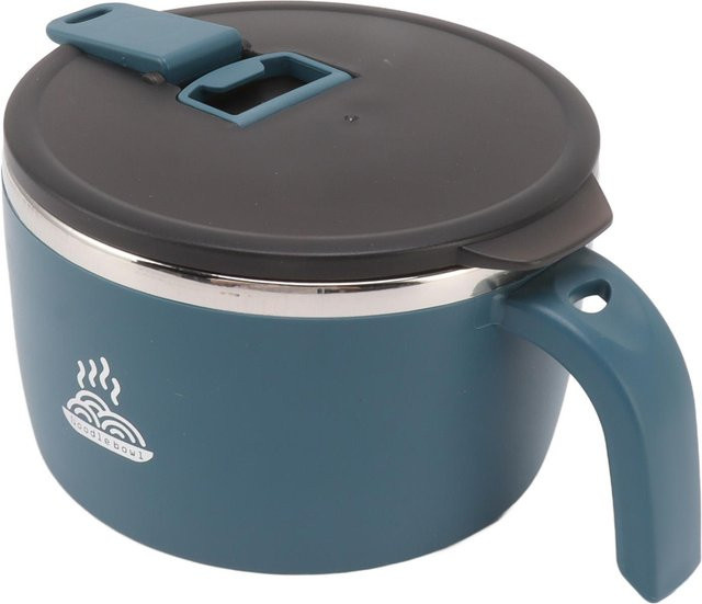 KaiSai Nudelschüssel aus Edelstahl mit Deckel, Blau, 900 ml - Bild 1