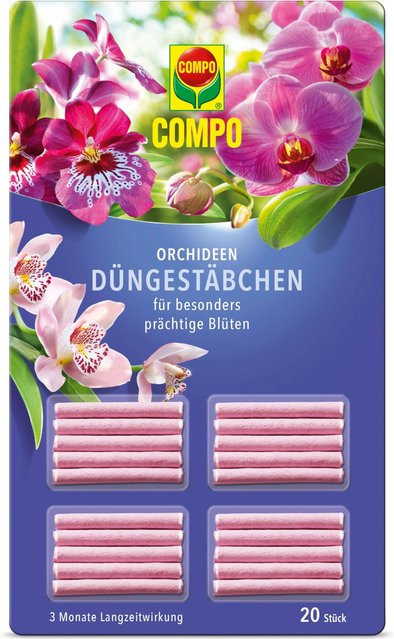 Compo Düngestäbchen für Orchideen mit Slow-Release-Effekt, 20 Stück - Bild 1