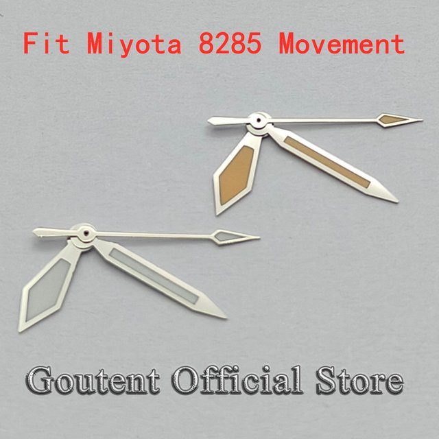 Goutent Armbanduhr, Miyota 8285-Uhrwerk, silberfarben, orange, grün leuchtend - Bild 1