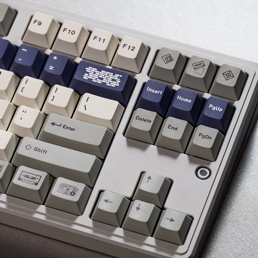 Venit Keys Retro Tastenkappen in Schwarz mit Cherry-Profil aus PBT für mechanische MX-Switch-Tastaturen - Bild 3