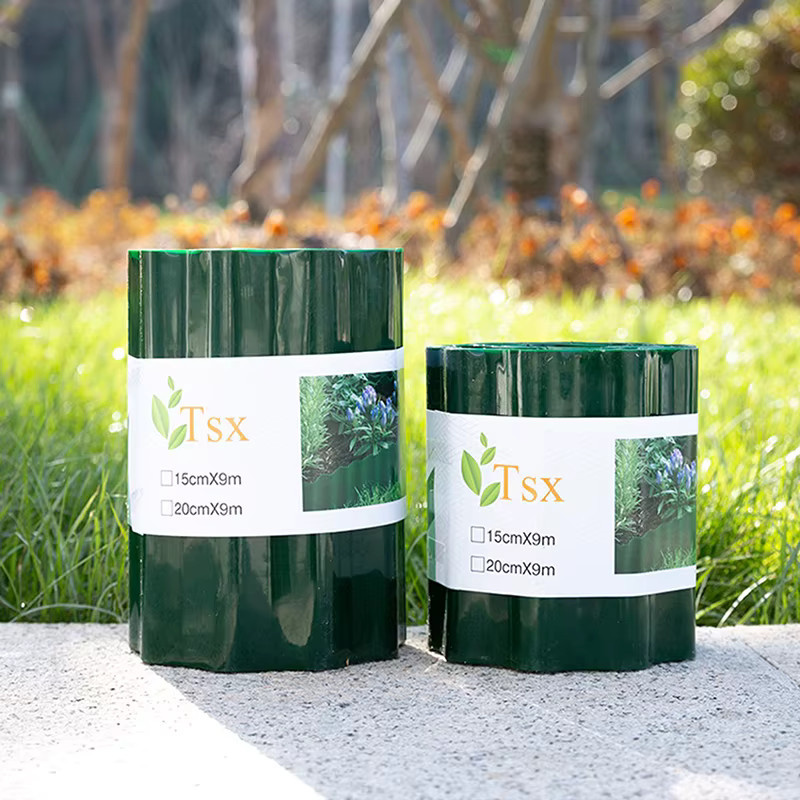 JETTING Gartenrasenkantenzaun aus Kunststoff in Grün, flexibler Rasenkantenstreifen für den Außenbereich, Höhe: 10 cm, 15 cm oder 20 cm - Bild 2