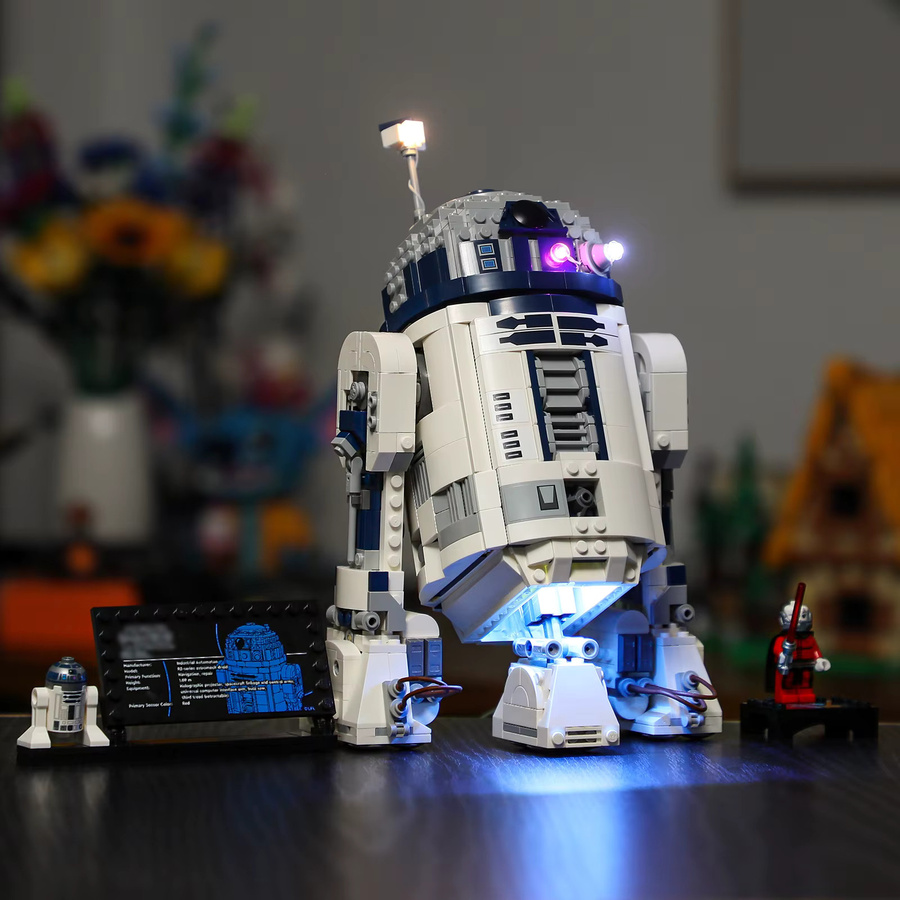 Hprosper LED-Beleuchtung für Lego Star Wars 75379 R2-D2 in Weiß mit Batteriekasten - Bild 3