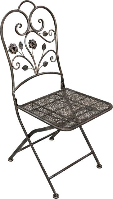 Garden Pleasure Klappstuhl Pinatubo Eckig 2er Set Bronze Metall H x B x T: 94 x 38 x 40 cm - Bild 1