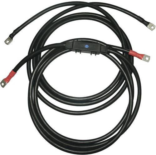 IVT Kabelsatz SW-Serie Schwarz 2,00 m 25 mm² passend für Voltcraft SW-1200 12V Wechselrichter - Bild 1