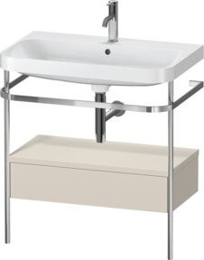 Duravit Möbelwaschtisch-Kombi Happy D.2 Plus in Weiß mit Keramikwaschbecken, B/T: 77,5 x 49 cm - Bild 1