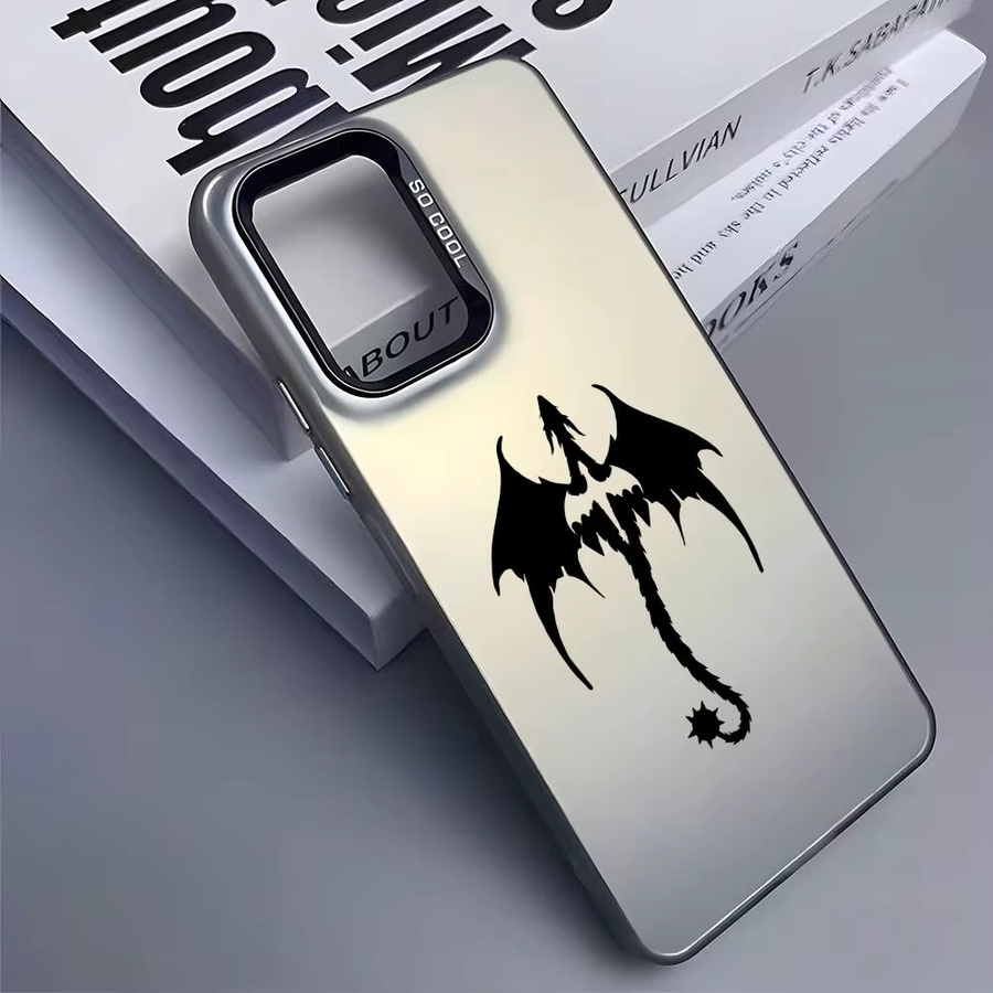 Dragon F-Fourth W-Wing Silikon Handyhülle für Samsung Galaxy S25 Edge S24 S23 S22 S21 S20 Ultra in Silber - Bild 4