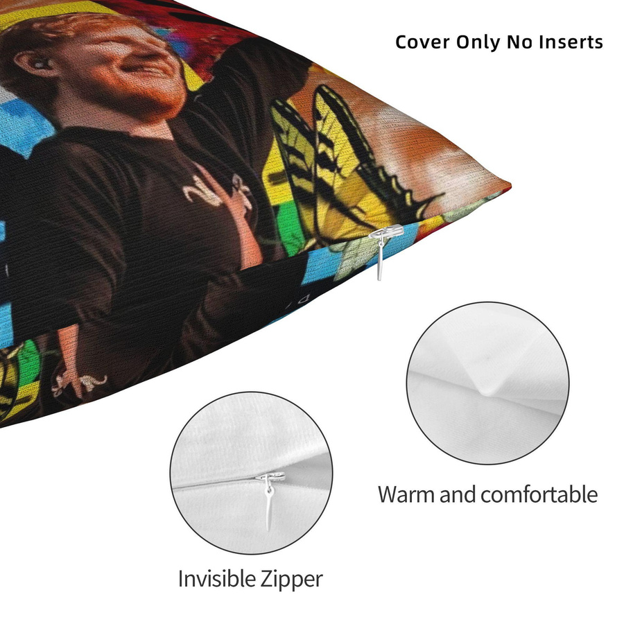 Dekorative Kissenhülle Ed Sheeran Loop Tour 2026 Merch von Colorbobble Home, Mehrfarbig, Breite: 30,48 cm, Höhe: 30,48 cm - Bild 2