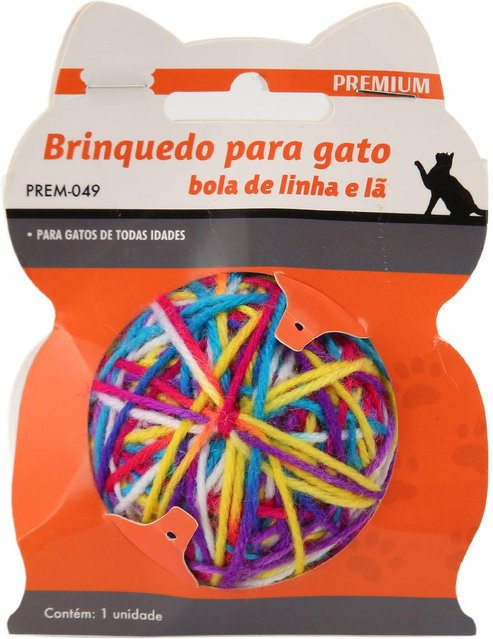 TOMTOP JMS Katze Garnknäuel Spielzeug, Bunt, Reinigung, Langeweile Linderung, Wollgarnknäuel für S gray - Bild 1