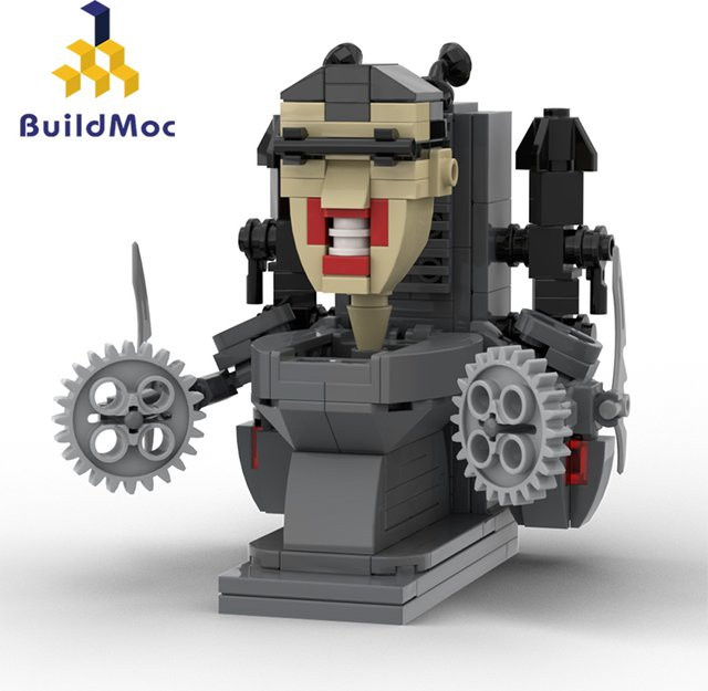 MOCBUILDING Dual-Blade-Toilettenmann-Modell Skibidi Toilet kreative MOC-Bausteine aus Kunststoff - Bild 1