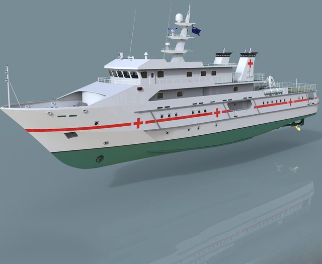 AT 99 MODEL Voyage Medizinische Schiff, RC Boot, Fernbedienung, 120 cm - Bild 1