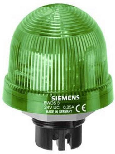 Siemens 8WD5350-0CC Signallampe Grün, Durchmesser: 7 cm, Höhe: 6,6 cm - Bild 1