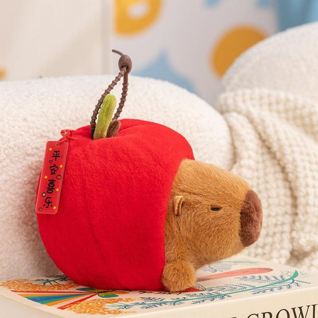 Yiran toy Lustiges Früchte-Nest Mit Tier-Plüschtier-Anhänger, Plüschtier - Bild 1