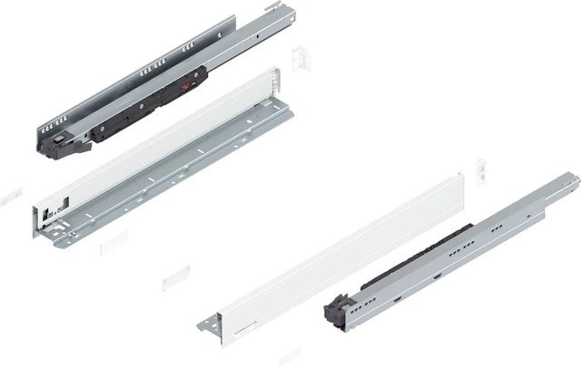 Blum Legrabox Pure Set Schubladensystem mit Blumotion Soft-Close, Nennlänge: 550 mm, Tragkraft: 70 kg, Farbe: Seidenweiß - Bild 1