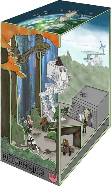 Revell Tiny Adventures Star Wars Bataille d'Endor, Holz, ab 14 Jahre - Bild 1