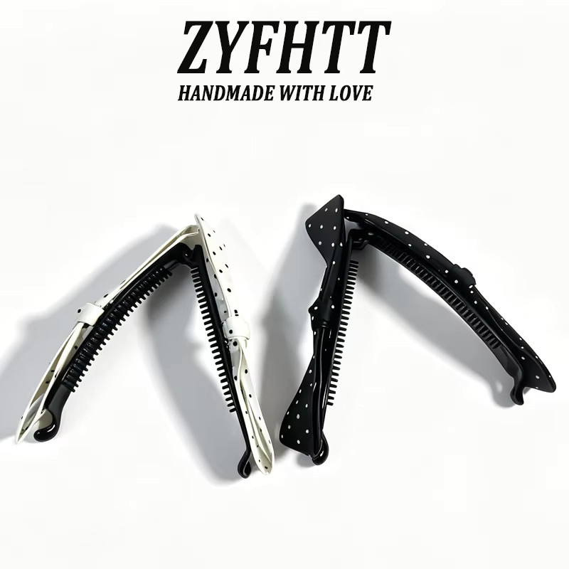 ZYFHTT Haarspange mit Schleife und Punkten, Kinder - Bild 4