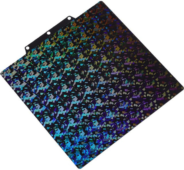 PEY Druckplatte mit Fragmentmuster für 5M 5X 3D-Drucker, beidseitiges Druckblech, B/T: 235 x 235 mm, multicolour - Bild 1