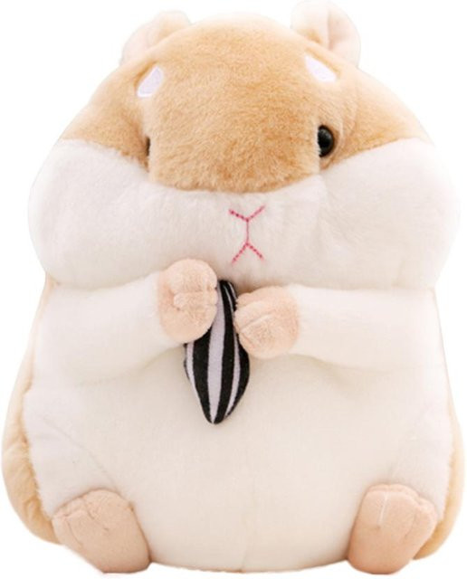 Kidsly Cartoon Hamster Stofftier, Plüschkissen, braun, 23cm - Bild 1