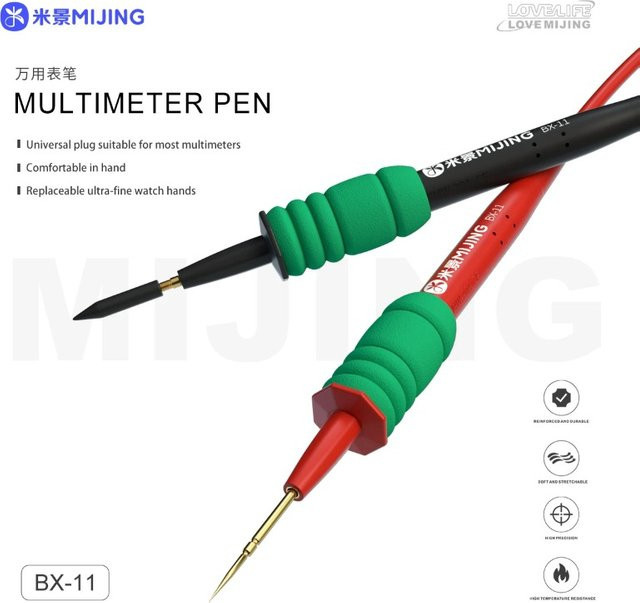 MIJING BX-11 Universal Digital Multimeter Stiftmeter mit Stahl-Nadelspitze für Reparaturarbeiten - Bild 1