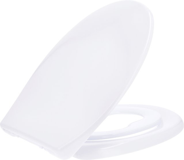 LIVARNO WC-Sitz aus Duroplast in Weiß mit Quick-Release-Funktion für Familien, ovale Form - Bild 1