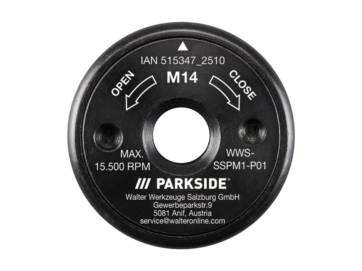 Parkside Metall-Trennscheiben mit Schnellspannmutter für Winkelschleifer, Schwarz, Durchmesser: 125,0 mm - Bild 2
