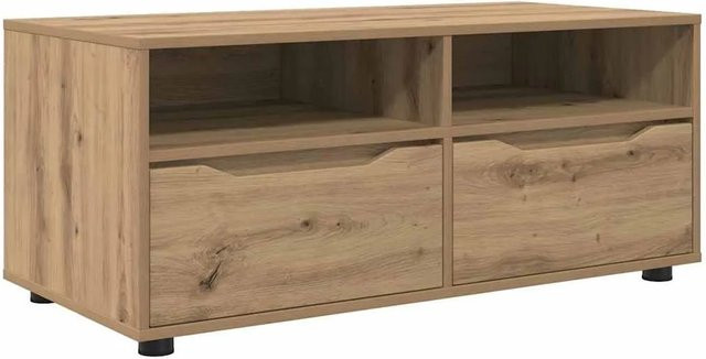 vidaXL TV-Schrank Artisan-Eiche in Braun aus Holzwerkstoff, B/T/H: 100 x 48 x 43 cm - Bild 1