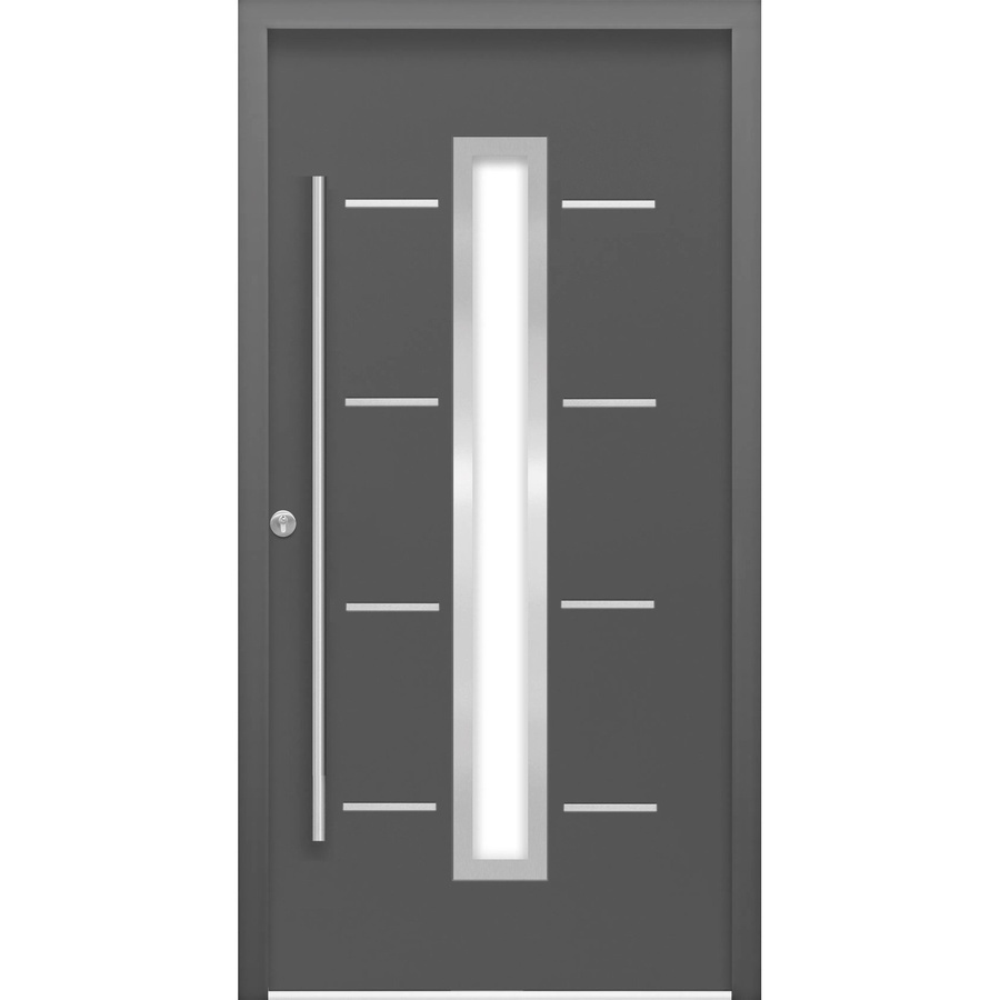 Haustür ThermoSpace Milano Prime in Anthrazit mit Glaseinsatz und Anschlag Links, B: 100 cm, H: 210 cm - Bild 2