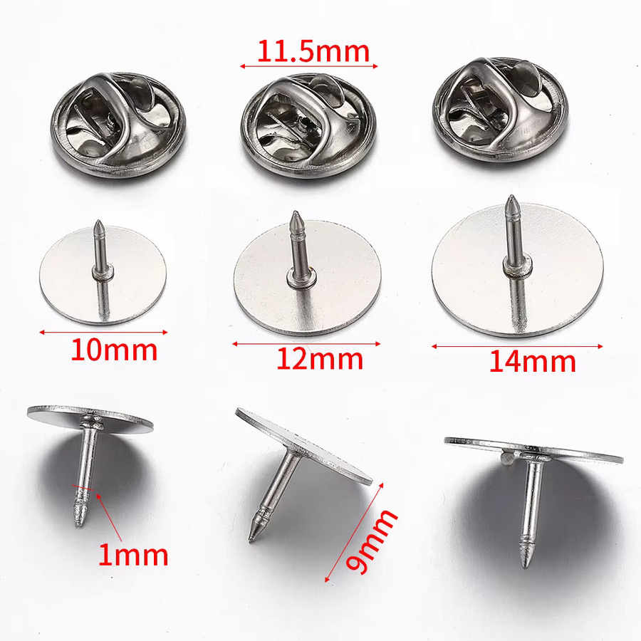 Schmetterlings-Anstecknadel-Set Edelstahl, 10-teilig, Unisex - Bild 2