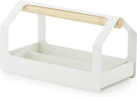 Normann Copenhagen Haus Toolbox aus Metall und Holz mit Griffen - Bild 1