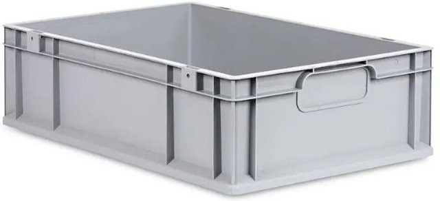 PROREGAL Eurobox Nextgen Economy Transportbox mit Griffen, Grau, H x B x T: 17 x 40 x 60 cm - Bild 1