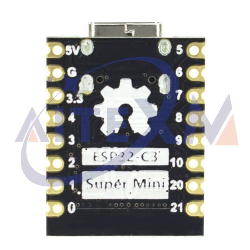 AITEXM ROBOT ESP32-C3 MINI Entwicklungsboard mit WiFi und Bluetooth in Schwarz - Bild 3