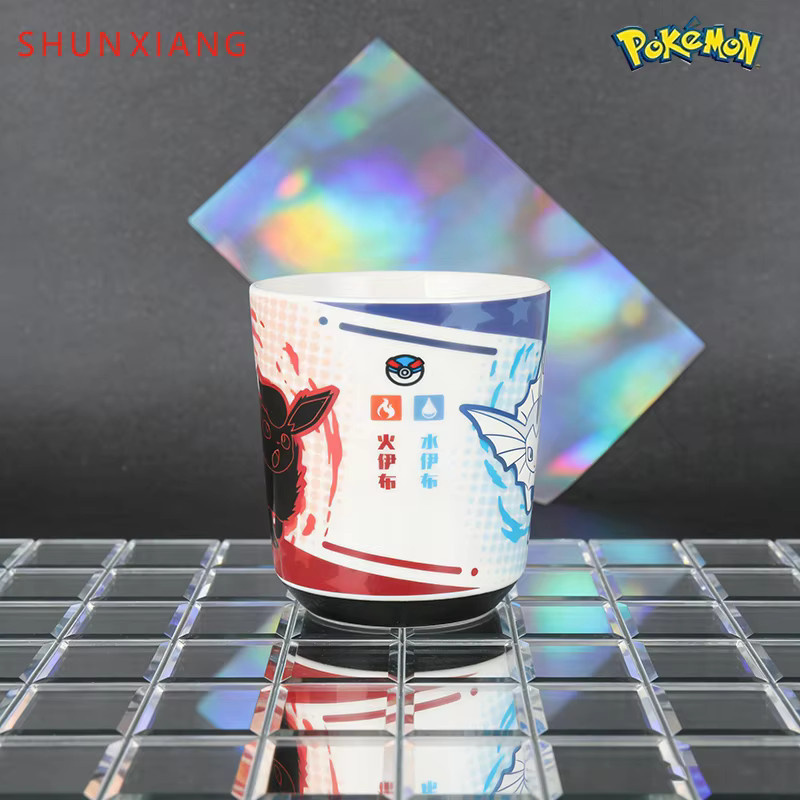 SHUNXIANG Pokémon Keramikbecher mit Farbwechsel Design Vaporeon & Flareon, Mehrfarbig, Trinkgeschirr für Heiß- und Kaltgetränke - Bild 3