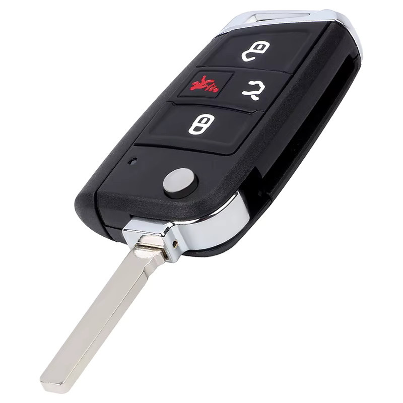 KEYECU Remote Key Fob mit AES ID88 Chip für Volkswagen VW Jetta Tiguan Golf GTI 2018-2021, Schwarz - Bild 2