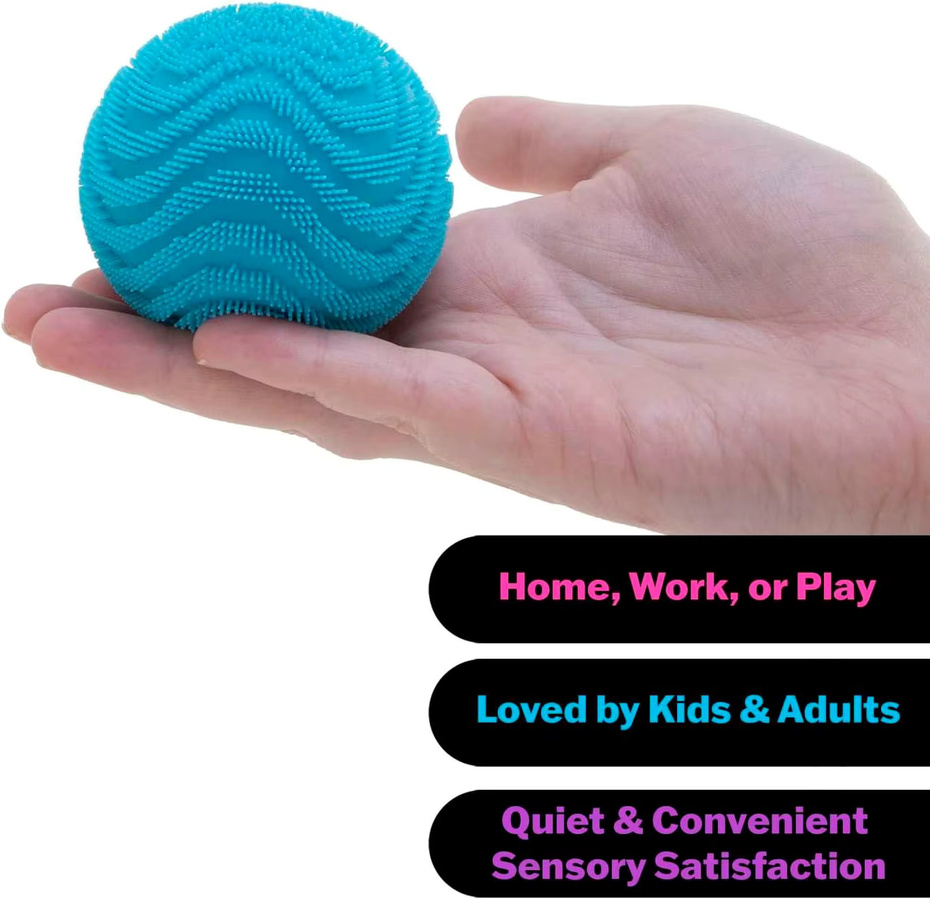 NeeDoh Fuzz Ball Wonder Waves, Sensorisches Quetschspielzeug, Fidget-Ball - Bild 3
