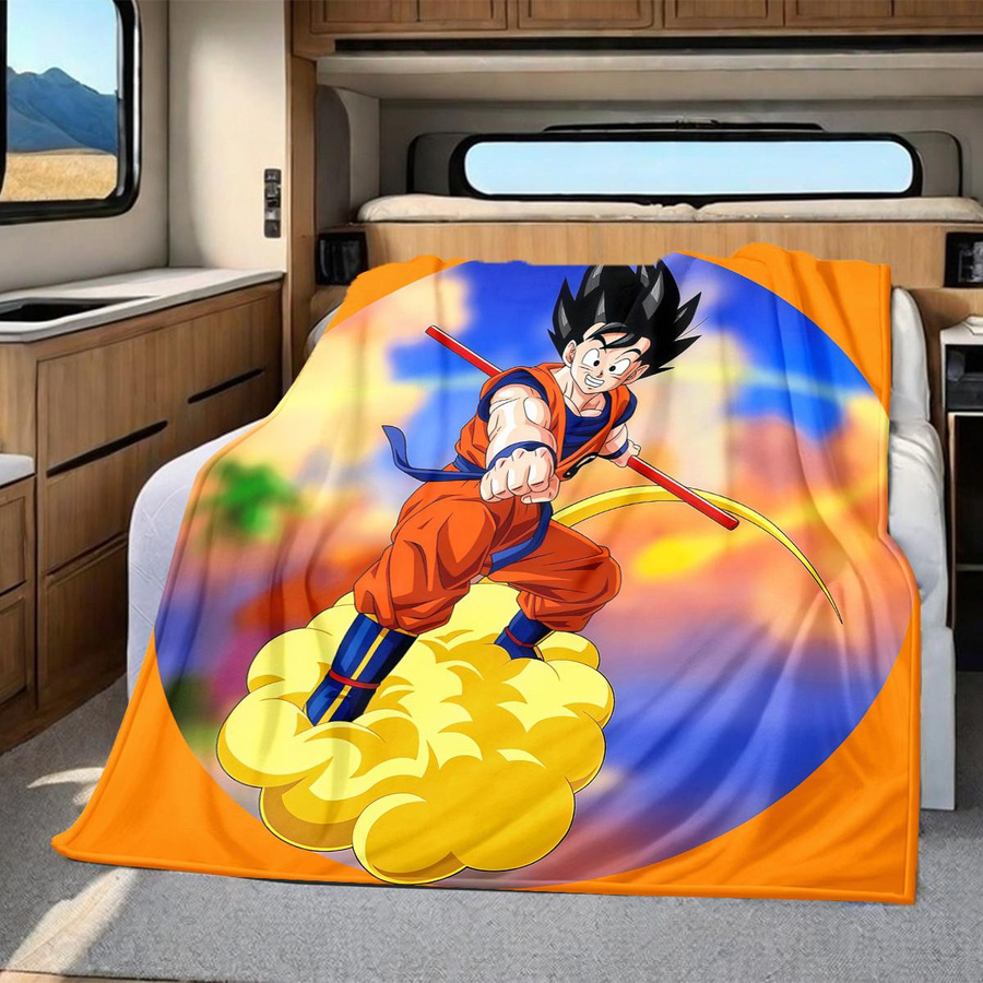 Son Goku Flanellndecke multicolor B/B: 80 cm, L: 120 cm - Bild 3