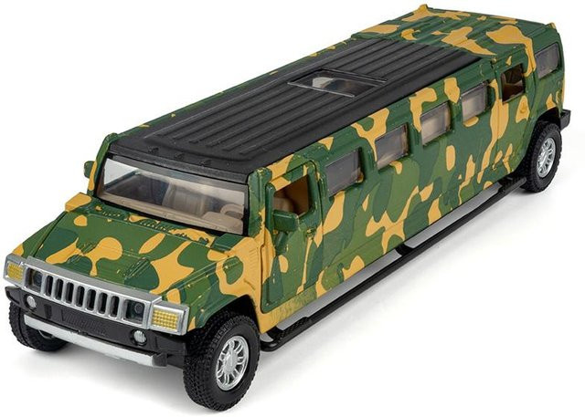 Linyi toy car Hummer H2 Langversion, Auto Modell, 1:32, Metall, Licht und Sound - Bild 1