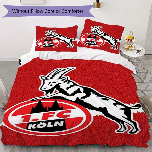 FC Köln Bettwäsche Set On My Love Home in Rot mit 1 Bettbezug und 2 Kissenbezügen, B/H: 240 x 220 cm - Bild 1