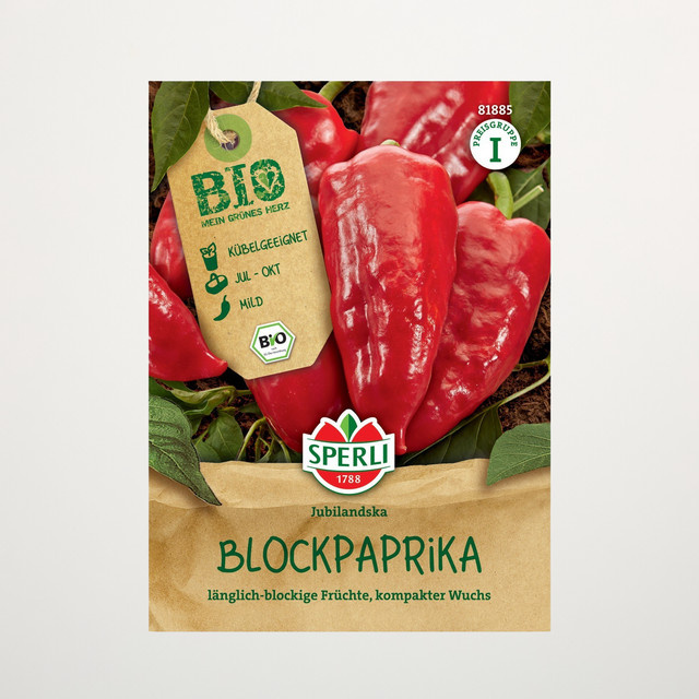 Sperli Paprika Jubilandska Bio Gemüsesamen - Bild 1