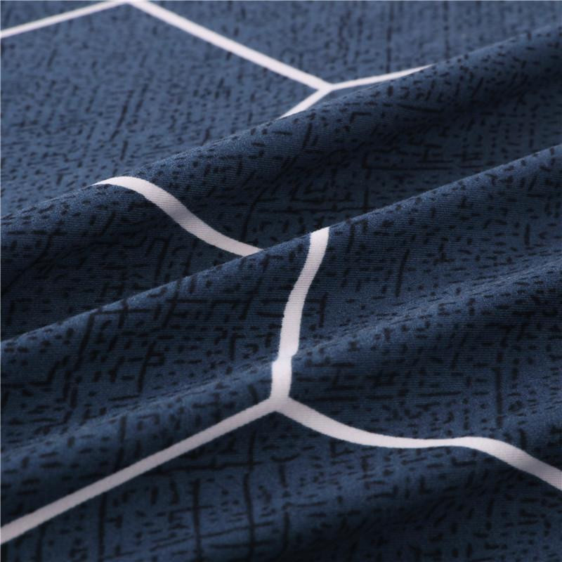 S-Emiga Elastischer Sofabezug mit geometrischem Druck für 1-Sitzer, Breite: 90-140 cm - Bild 1